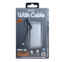 Power Bank, Charger - REMAX RPP-19 10000mAh Fast Charging Power Bank 20W+22.5W Type-C with Cable - Silver, wholesale price