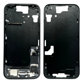 Replacement Frame - iPhone 15 Plus Chassis without Rear Glass without Battery Black (Original Disassembled) - Grade AB, wholesal