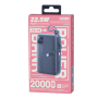Power Bank, Battery Pack - copy of REMAX FC-15 22.5W Fast Charging Power Bank with Dual Cable 20000mAh - Black, wholesale price