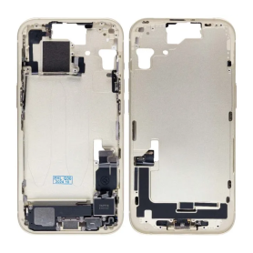 Châssis Arrière iPhone 15 eSIM US Sans Vitre avec Batterie Jaune Origine Démontré Grade A | Pièces de Remplacement de Qualité