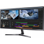 Display, Monitor - PC Screen Samsung S34J550WQR LS34J550WQRXEN 34 Ultra WQHD - 3440 x 1440 / 75 Hz - Black - Used with Charger C