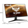 Display, Screen - Gaming Monitor ASUS TUF VG27AQ1A 90LM05Z0-B02370 27 WQHD - 2560x1440 / 170 Hz / 1ms MPRT - Black - Used with C