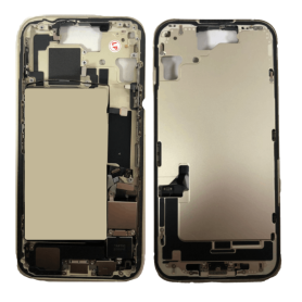 Coque, Boîtier - Chassis iPhone 15 Plus Jaune sans Vitre Arrière sans Batterie (Origine Demonté) Grade A, prix de gros.