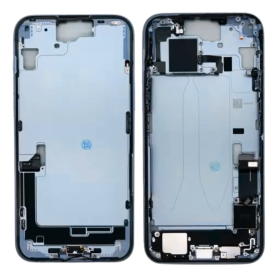 Back Cover Housing iPhone 15 Plus without Back Glass Blue without Battery (Original Dismantled) Grade A Original Apple iPhone 15 Plus Housing Blue Grade A - Back Cover without Glass and Battery
