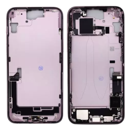 Coque, Cadre, Structure - Chassis iPhone 15 Plus sans Vitre Arrière sans Batterie Rose eSIM US (Origine Demonté) Grade A, prix d