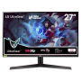 Monitor, Display - PC Screen LG 27GN800-B 27GN800-B.AEU 27 QHD - 1ms GtG / 144 Hz / FreeSync - Black - Used with Charger Cable, 