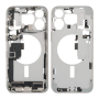 Chassis, Cadre, Boîtier - Chassis iPhone 15 Pro sans Vitre Arrière sans Batterie Titane Blanc eSIM US (Origine Demonté) Grade A,