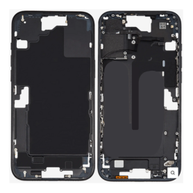 Chassis, Cadre - Chassis iPhone 16E sans Vitre Arrière sans Batterie Noir (Origine Demonté) Grade AB, prix de gros.