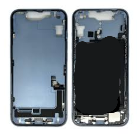 Coque Téléphone - Chassis iPhone 16 sans Vitre Arrière sans Batterie Bleu eSIM US (Origine Demonté) Grade A, prix de gros.