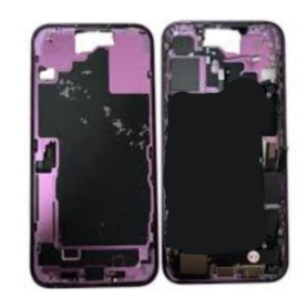 Rear Frame, Housing - iPhone 16 Rear Chassis without Rear Glass without Battery Purple (Original Disassembled) Grade A, wholesal