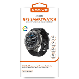 Horloge Intelligente, Tracker GPS - Montre Connectée L1+L5 Positionnement de Haute Précision à Double Fréquence 1,43 Pouces XSSI