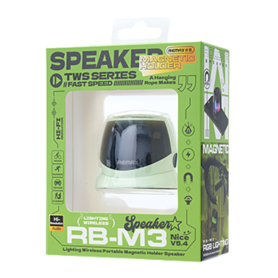 Speaker, Sound System - REMAX Lighting RB-M3 Portable Wireless Speaker with Magnetic Stand - Green, wholesale price