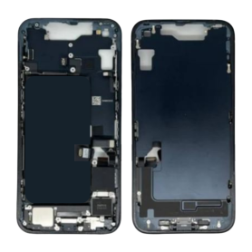 Replacement Frame - iPhone 16 Rear Chassis without Rear Glass without Battery Black (Original Disassembled) Grade A, wholesale p
