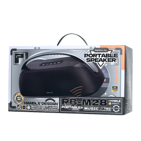 Bluetooth Speaker - REMAX Lighting RB-M28 portable wireless speaker - Black, wholesale price
