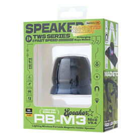 Speaker, Sound System - REMAX Lighting RB-M3 Portable Wireless Speaker with Magnetic Stand - Green, wholesale price