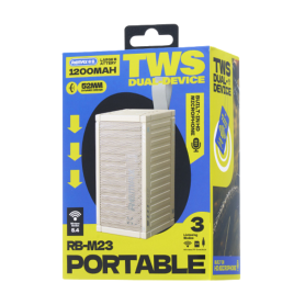 Speaker, Audio Device - REMAX RB-M23 Portable Wireless Speaker - White, wholesale price
