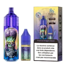Cigarette Électronique - Vapoteuse E-Liquide Rechargeable - Fumot Tornado - 28000 puffs - Fruit du Dragon Glacée, prix de gros.