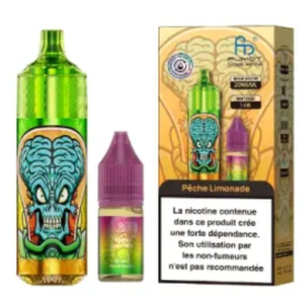 Cigarette Électronique, Vape Pen - Vapoteuse E-Liquide Rechargeable - Fumot Tornado - 28000 puffs - Pêche Limonade, prix de gros
