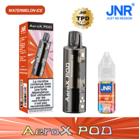 E-Cigarette, Vape Pen - Rechargeable E-Liquid Vape - JNR AeroX Pod+JNR Liquid - 20mg/ml - Strawberry Watermelon Ice, wholesale p