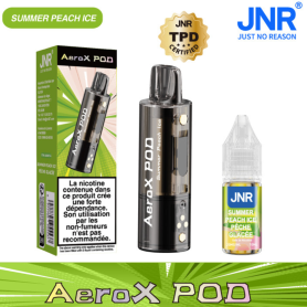 Vape, E-Juice - Vapoteuse E-Liquide Rechargeable - JNR AeroX Pod+Liquide JNR - 20mg/ml - Summer Peach Ice, wholesale price