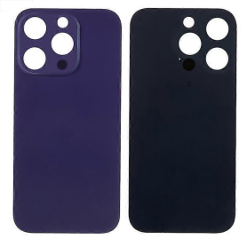 Back Glass, Rear Cover - iPhone 14 Pro Max Purple Back Glass With (Large Hole) No Logo, wholesale price