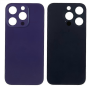 Back Glass, Rear Cover - IPhone 14 Pro Max Purple Back Glass With (Large Hole) No Logo, wholesale price