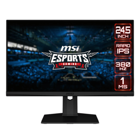Display, Monitor - PC Screen MSI Optix G253PFDE 9S6-3BB69T-003 25 Full HD - 380 Hz / 1ms GtG - Black - Used with Charger Cable, 