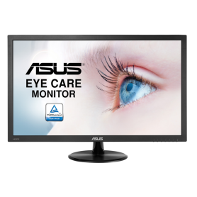 Display, Monitor - ASUS VP247HAE 24 Full HD PC Screen - Flicker Free/ Blue Light Filters/ Anti-Glare - Black - Pre-owned with Ch