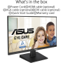 Display - ASUS Essential VA24EHE 90LM0569-B01170 24 FHD Screen - Flicker Free / Low Blue Light - Black - Used with Charger Cable