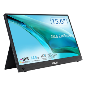 Display, Monitor - Portable Screen ASUS Zenscreen MB16AHG 90LM08U0-B01170 16 FHD - Blue Light Filters / 144 Hz - Used with Charg