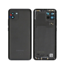 Vitre arrière Samsung Galaxy A03 Noir(Original Démonté) - Grade A Coque, Dos - Vitre arrière Samsung Galaxy A03 Noir(Original Démonté) - Grade A, prix de gros.