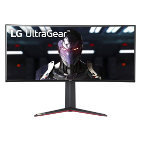 Display Screen - PC Gaming Monitor LG UltraGear 34GN850 34 QHD - Curved IPS / 1ms GtG / 144 Hz - Matte Black - Used with Charger
