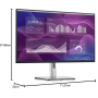 Monitor, Display - PC screen Dell P3223DE 32 QHD - 2560 x 1440 / USB-C / 60 Hz - Black - Occasion with Charger Cable, wholesale 