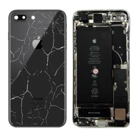 Back Glass, Rear Cover - Back Cover Housing iPhone 8 Plus Black - Charging Connector (Original Dismantled) - Broken, wholesale p