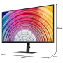Monitor, Display - PC Screen Samsung F27T452FQR LF27T452FQRXEN 27 Full HD - 75 Hz - Black - Used with Charger Cable, wholesale p