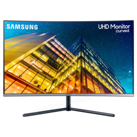 Display, Screen - Curved PC Monitor Samsung U32R594CWR LU32R594CWRXZG 32 UHD - 3840 x 2160 / 60 Hz - Black - Used with Charger C