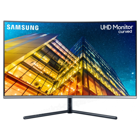 Display, Screen - Curved PC Monitor Samsung U32R594CWR LU32R594CWRXZG 32 UHD - 3840 x 2160 / 60 Hz - Black - Used with Charger C