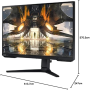 Monitor, Display - Gaming Screen Samsung Odyssey G5A S27AG500NU LS27AG500NUXEN 27 WQHD - 2560 x 1440 / 165 Hz - Used with Charge