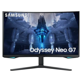 Monitor, Display - Curved Gaming Screen Samsung Odyssey Neo G7 32 UHD - 3840 x 2160 / 165 Hz / 1ms GTG - Black - Pre-owned with 