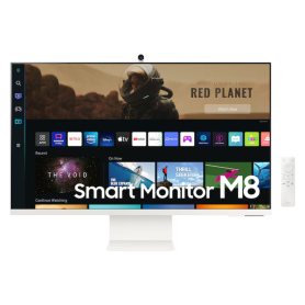 Monitor, Display - PC Screen Samsung M8 LS32BM801UUXEN 32 UHD - 3840 x 2160 / 60 Hz - White - Used with Charger Cable, wholesale