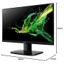 Monitor, Display - PC screen ACER KA240Y UM.QX2EE.005 24 Full HD - 1920 x 1080 / Blue Light Filter - Black - Second-hand with Ch