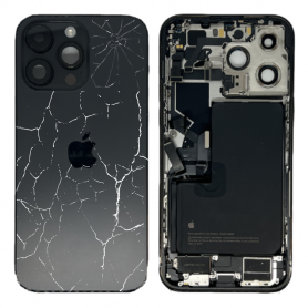 Complete iPhone 14 Pro Max Chassis with Space Black Battery (Original Dismantled) - Broken Back Cover, Rear Chassis - Complete iPhone 14 Pro Max Chassis with Space Black Battery (Original Dismantled) - Broken, wholesale