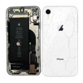 Châssis Complet iPhone XR Blanc - Connecteur de Charge + Batterie (Origine Demonté) - Cassé Kit Réparation, Composant - Châssis Complet iPhone XR Blanc - Connecteur de Charge + Batterie (Origine Demonté) - Cassé, prix de