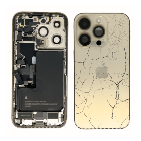 Châssis Complet iPhone 14 Pro Or - Connecteur de Charge + Batterie (Origine Demonté) - Cassé Pièces détachées, Composants - Châssis Complet iPhone 14 Pro Or - Connecteur de Charge + Batterie (Origine Demonté) - Cassé, pri