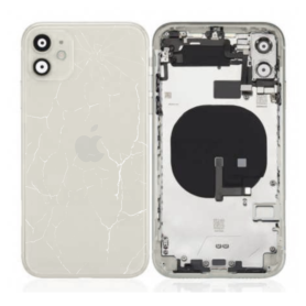 Châssis, Boîtier - Châssis Complet iPhone 11 Blanc - Connecteur de Charge sans Batterie (Origine Demonté) - Cassé, prix de gros.