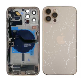 Châssis Complet iPhone 12 Pro Or - Connecteur de Charge sans Batterie (Origine Demonté) - Cassé Pièces détachées iPhone, Composants - Châssis Complet iPhone 12 Pro Or - Connecteur de Charge sans Batterie (Origine Demonté) -