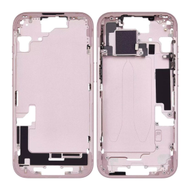 Back Cover Housing iPhone 15 without Back Glass Pink without Battery (Original Dismantled) Grade A Back Glass, Rear Cover - Back Cover Housing iPhone 15 without Back Glass Pink without Battery (Original Dismantled) Grade A, who