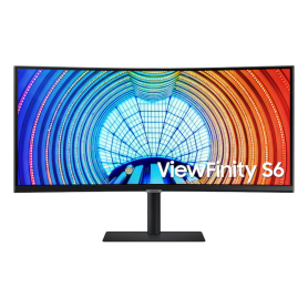 Écran PC Incurvé Samsung ViewFinity SA650 LS34A650UBUXEN 34" UWQHD - 3440 x 1440 / 100 Hz - Noir - Occasion avec Chargeur Câble Écran, Display - Écran PC Incurvé Samsung ViewFinity SA650 LS34A650UBUXEN 34" UWQHD - 3440 x 1440 / 100 Hz - Noir - Occasion ave