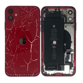 iPhone 11 Red Complete Chassis - Charging Connector + Battery (Original Disassembled) - Broken Replacement Parts - iPhone 11 Red Complete Chassis - Charging Connector + Battery (Original Disassembled) - Broken, wholesale pr