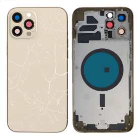 Châssis, Cadre - Châssis Vide iPhone 12 Pro Max Or (Origine Demonté) - Cassé, prix de gros.